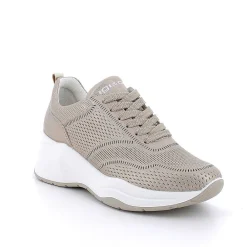 Zeppe|Igi&Co Sneakers Con Zeppa In Pelle Da Donna Champagne
