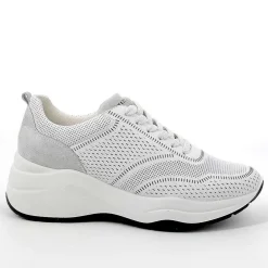Zeppe|Igi&Co Sneakers Con Zeppa In Pelle Da Donna Bianco