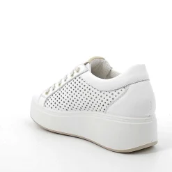 Zeppe|Igi&Co Sneakers Con Zeppa In Pelle Da Donna Bianco