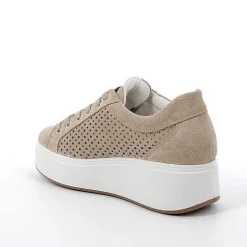 Zeppe|Igi&Co Sneakers Con Zeppa In Pelle Da Donna Avorio