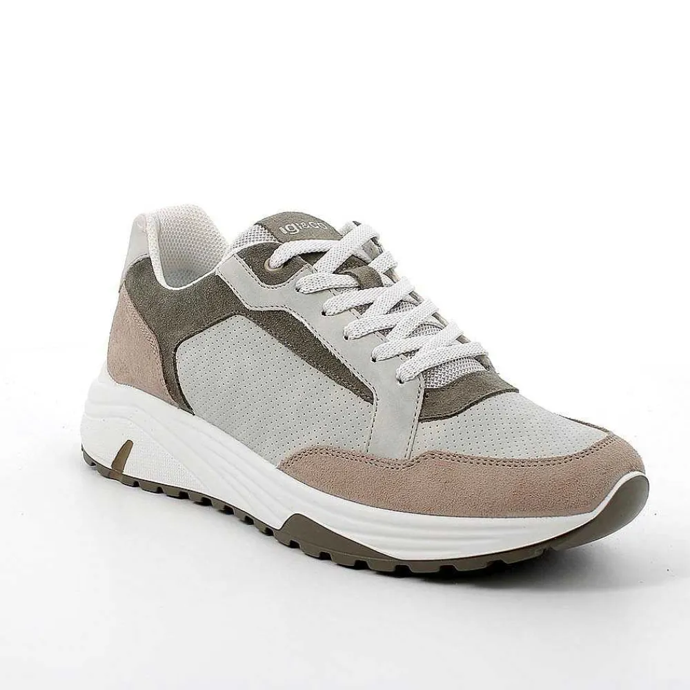 Sneakers|Igi&Co Sneakers Da Uomo Beige Scuro