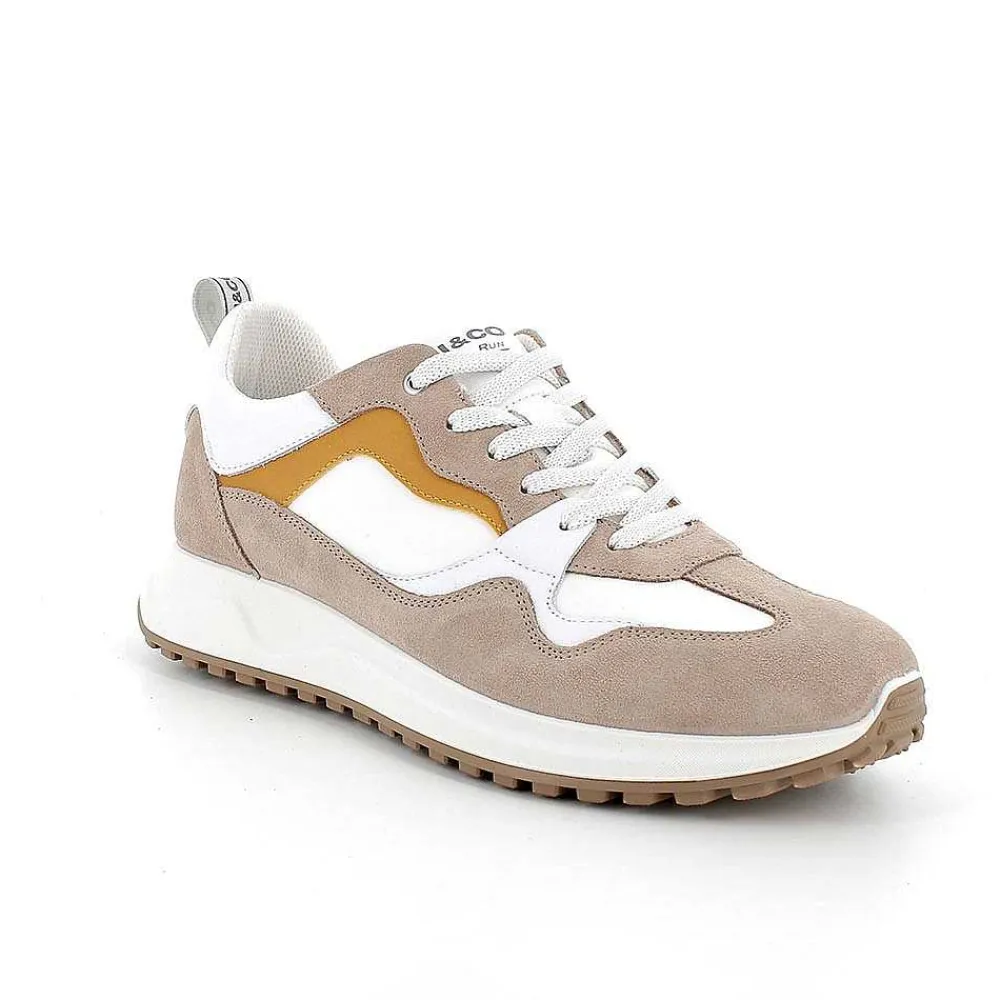 Sneakers|Igi&Co Sneakers Da Uomo Beige Scuro