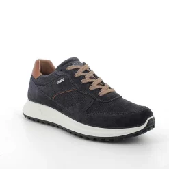 Sneakers|Igi&Co Sneakers Gore-Tex In Pelle Da Uomo Blu