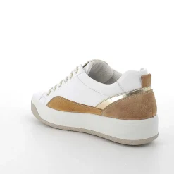 Sneakers|Igi&Co Sneakers In Pelle Da Donna Bianco-Cuoio