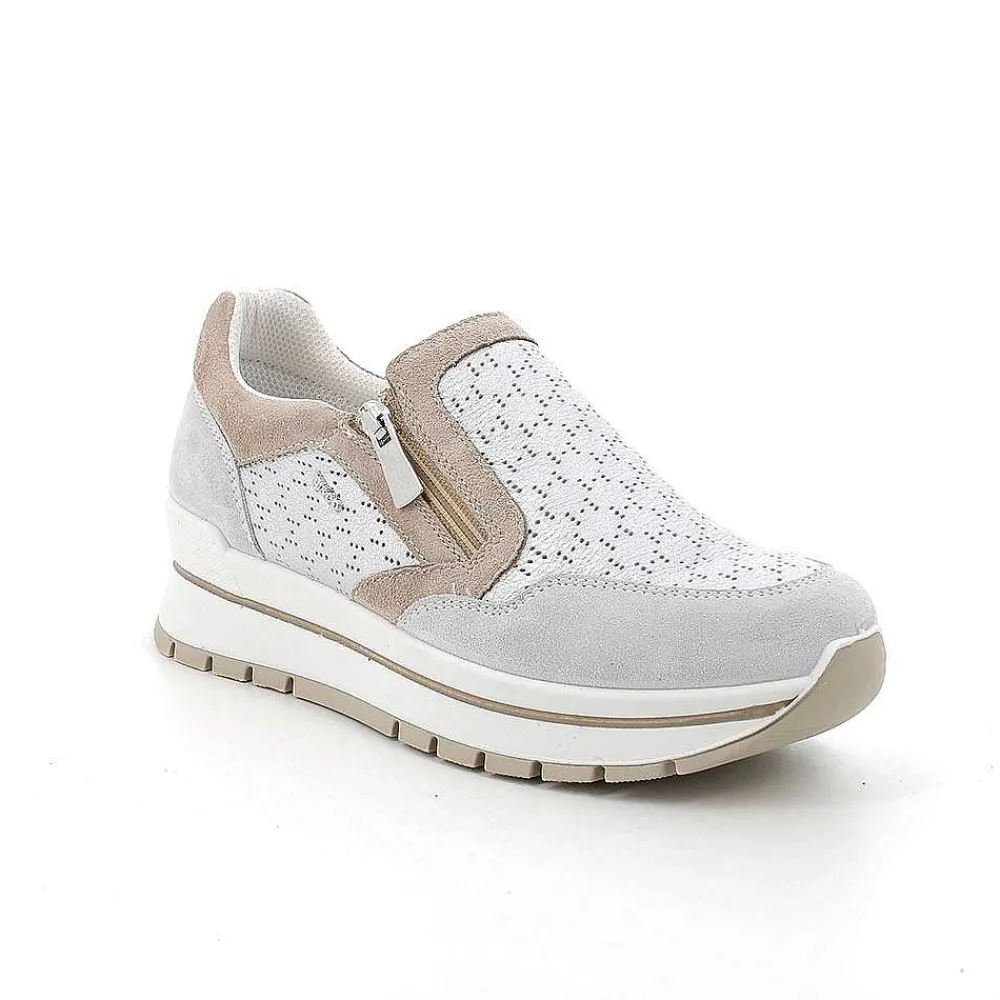 Sneakers|Igi&Co Sneakers In Pelle Da Donna Cristal-Argento