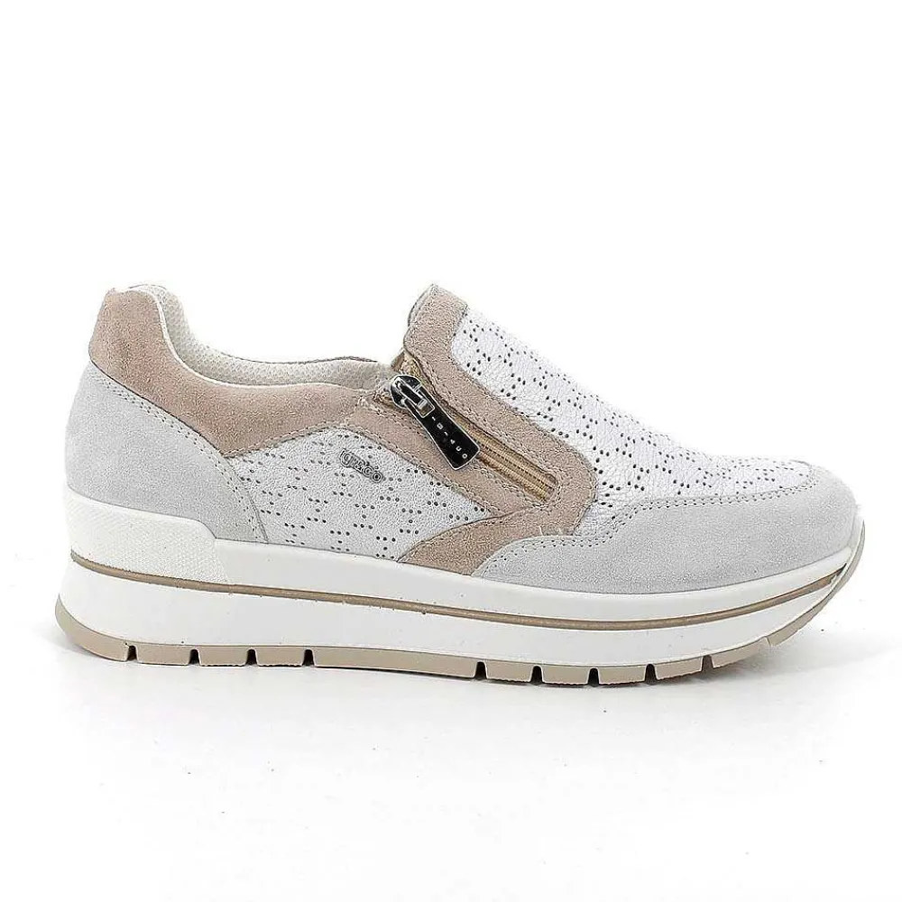Sneakers|Igi&Co Sneakers In Pelle Da Donna Cristal-Argento