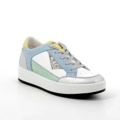 Sneakers|Igi&Co Sneakers In Pelle Da Donna Argento-Bianco