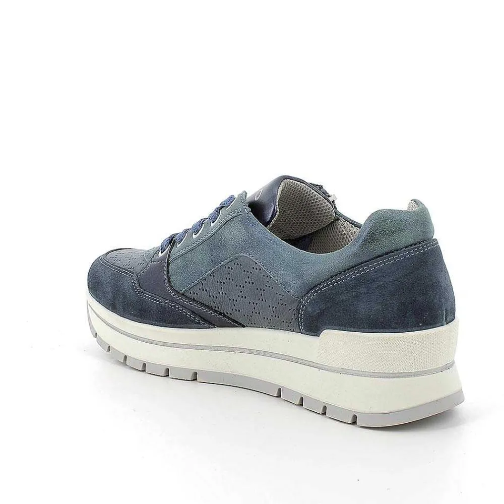 Sneakers|Igi&Co Sneakers In Pelle Da Donna Jeans-Avio