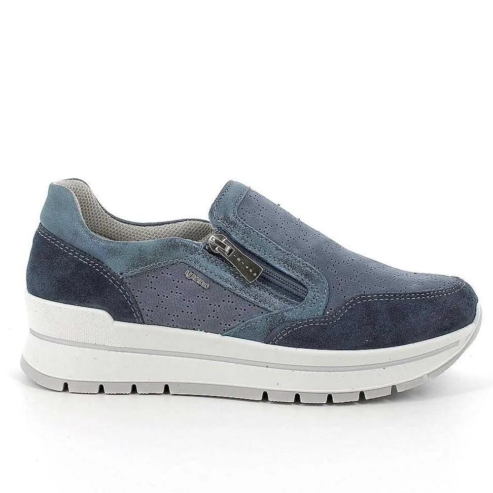 Sneakers|Igi&Co Sneakers In Pelle Da Donna Jeans-Avio