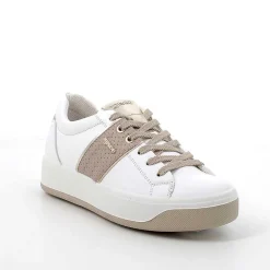 Sneakers|Igi&Co Sneakers In Pelle Da Donna Bianco-Beige