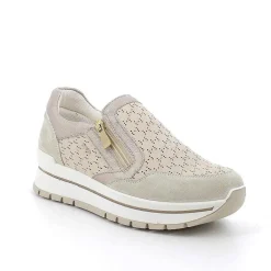 Sneakers|Igi&Co Sneakers In Pelle Da Donna Beige-Panna