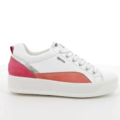 Sneakers|Igi&Co Sneakers In Pelle Da Donna Bianco-Corallo