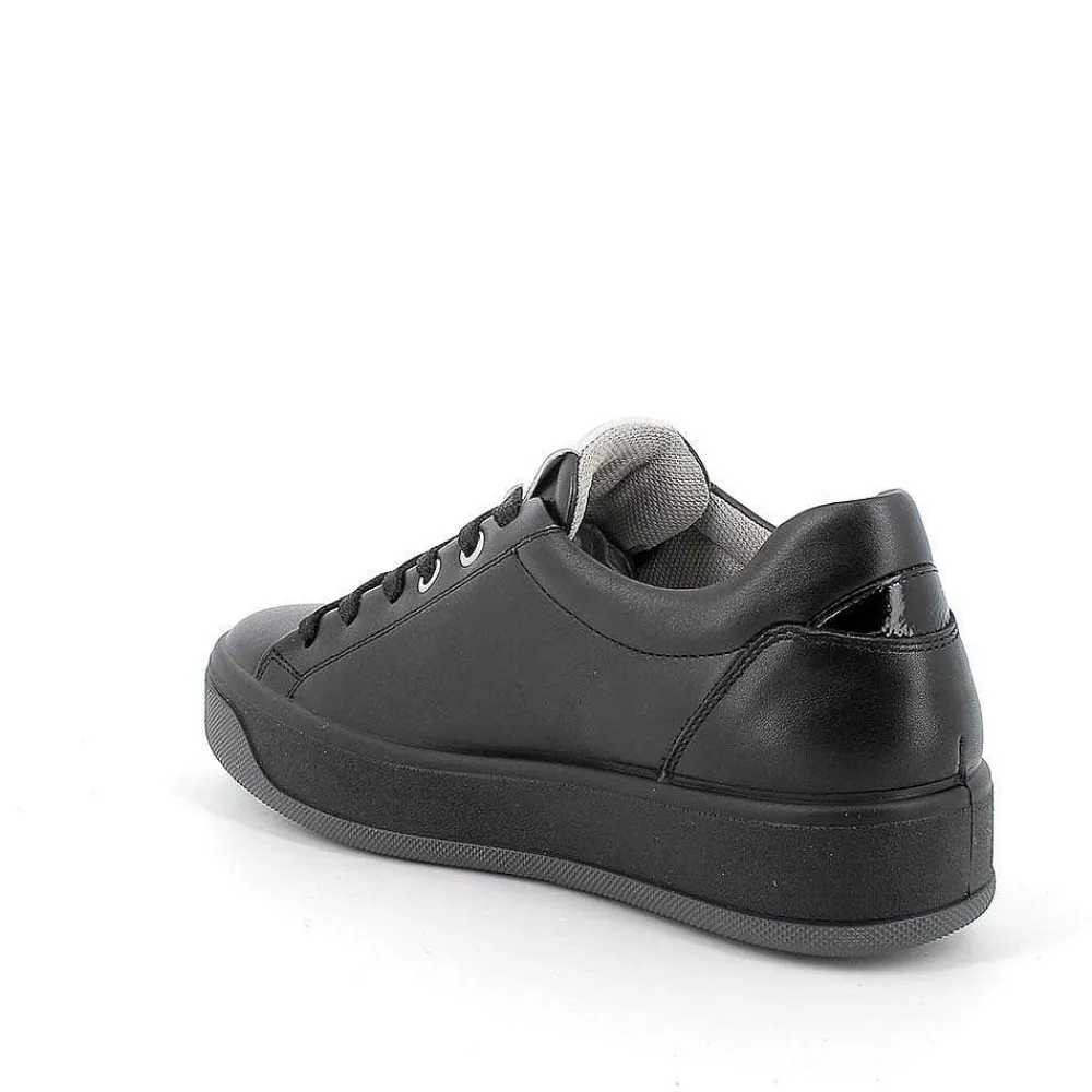 Sneakers|Igi&Co Sneakers In Pelle Da Donna Nero