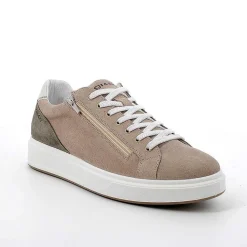 Sneakers|Igi&Co Sneakers In Pelle Da Uomo Beige Scuro