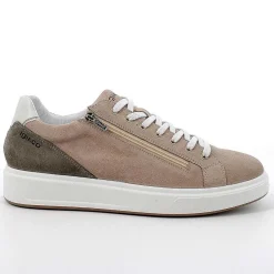 Sneakers|Igi&Co Sneakers In Pelle Da Uomo Beige Scuro