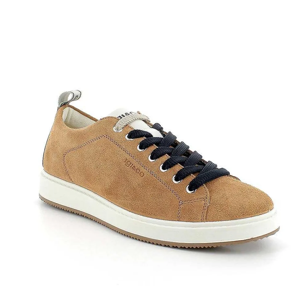 Sneakers|Igi&Co Sneakers In Pelle Da Uomo Cuoio
