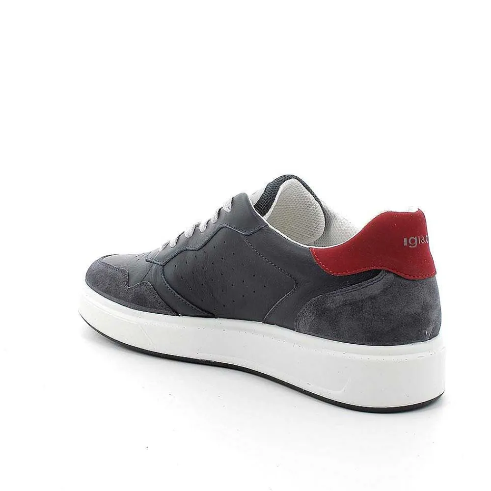 Sneakers|Igi&Co Sneakers In Pelle Da Uomo Blu