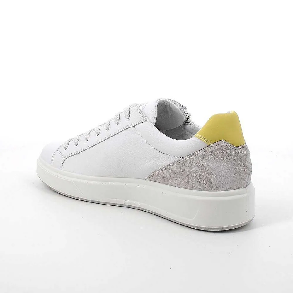 Sneakers|Igi&Co Sneakers In Pelle Da Uomo Bianco