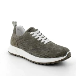 Sneakers|Igi&Co Sneakers In Pelle Da Uomo Verde Militare
