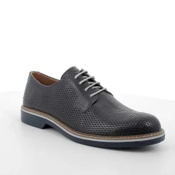 Stringate|Igi&Co Stringate In Pelle Da Uomo Blu Scuro